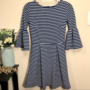 Altar’d State Flirty Blue & White Stripe Dress | S